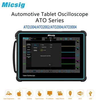 Micsig Automotive Oscilloscoop ATO Serie 1004/2002/2004/3004 100/200/300 MHz 2/4 Kanalen Draagbare Volledige Touchscreen Digitale Tablet