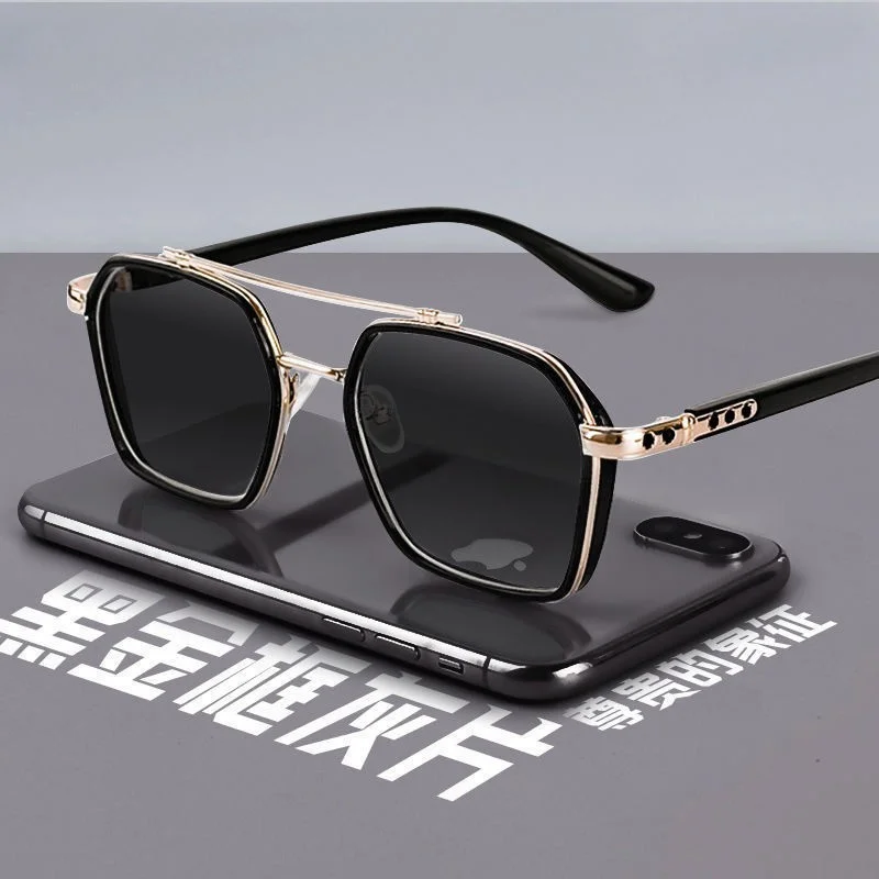 Photochromic Sunglasses for Women/Men Metal Frame UV400 Fashion Eyewear