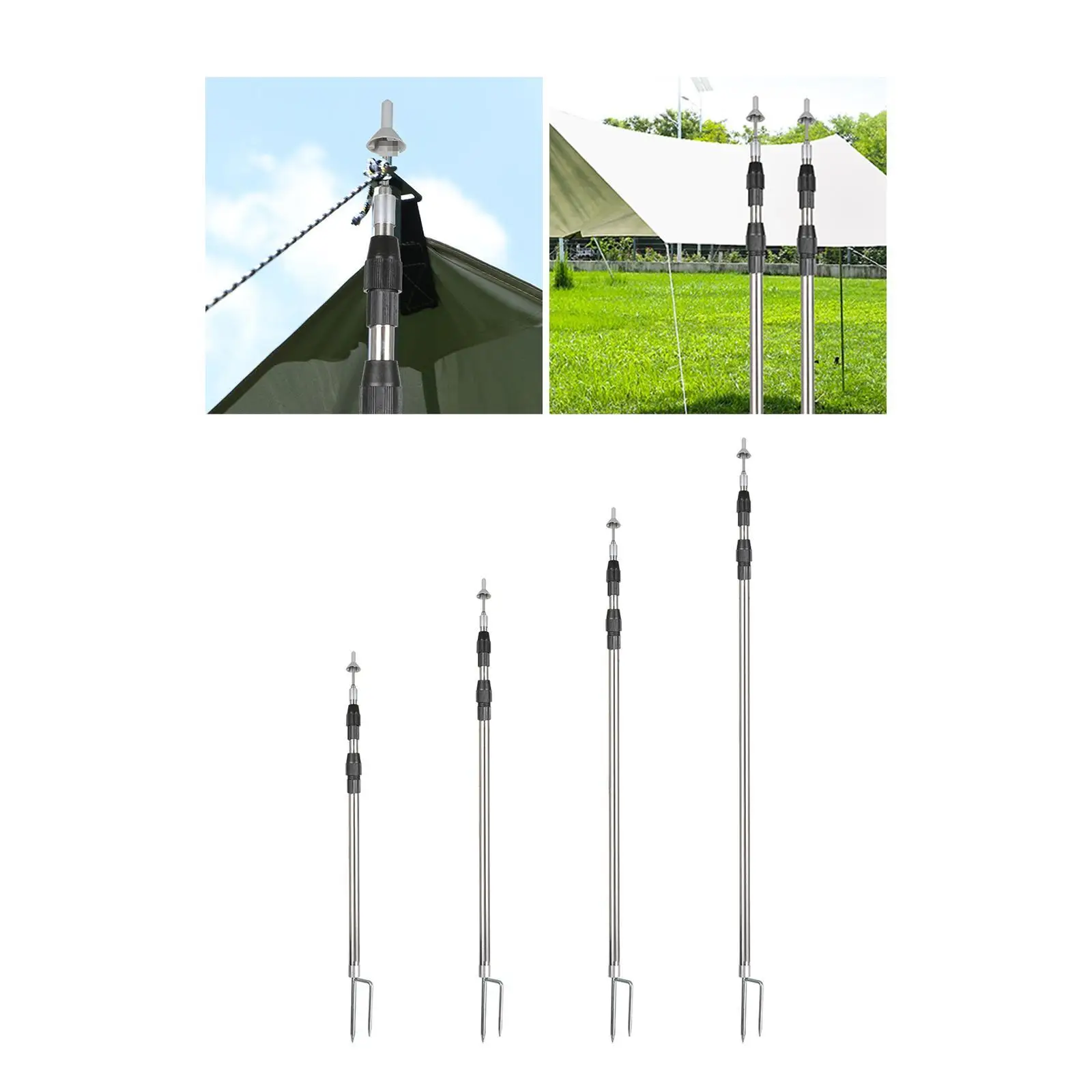 Tent Tarp Poles Can… - image