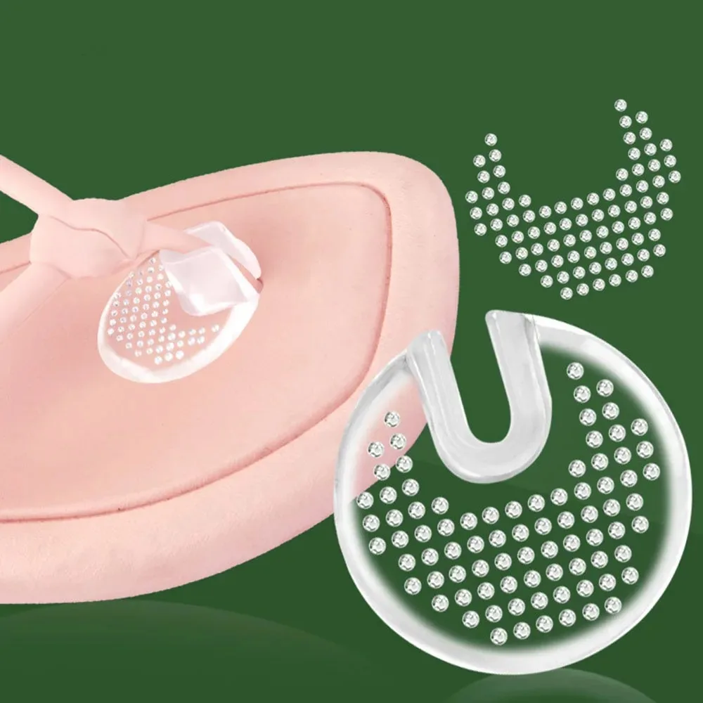 Weiche Silikon-Vorfußpolster Rutschfeste Transparente Zehenschutzkissen für Flip-Flops und Sandalen Komfortable Schuheinlagen – Detail 2