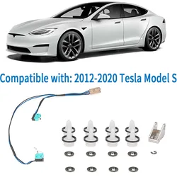 For Model S Door Handle Upgrade Repair Kit Microswitch Harness 1016009-00-C Handle Paddle 1042845-00-B w/Door Panel Clips