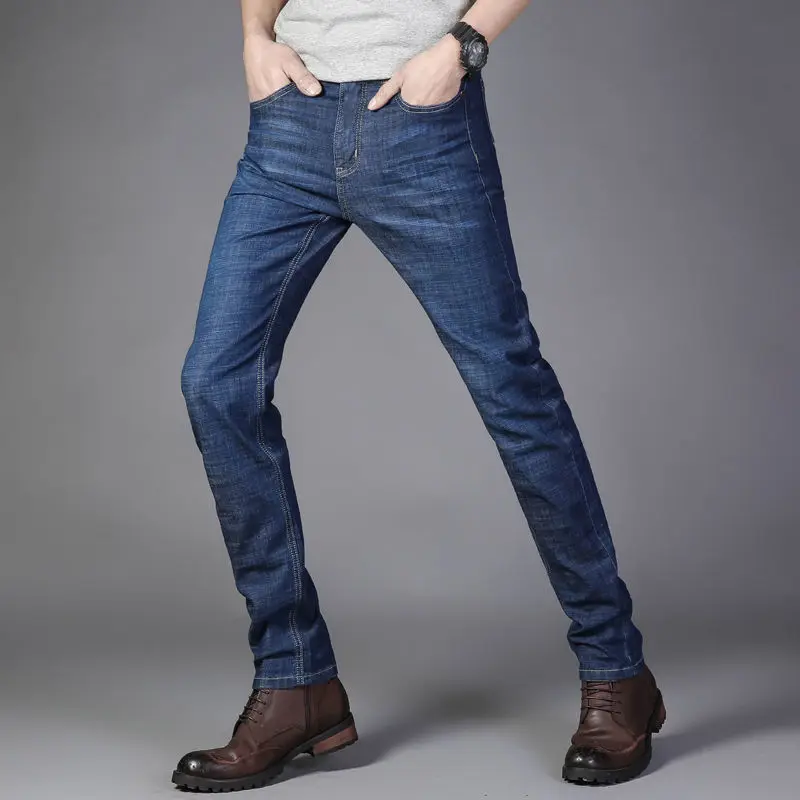 Fashion Zipper All-match Washed Straight Jeans Men's Clothing 2024 Summer New Loose Solid Color Casual Denim Trousers