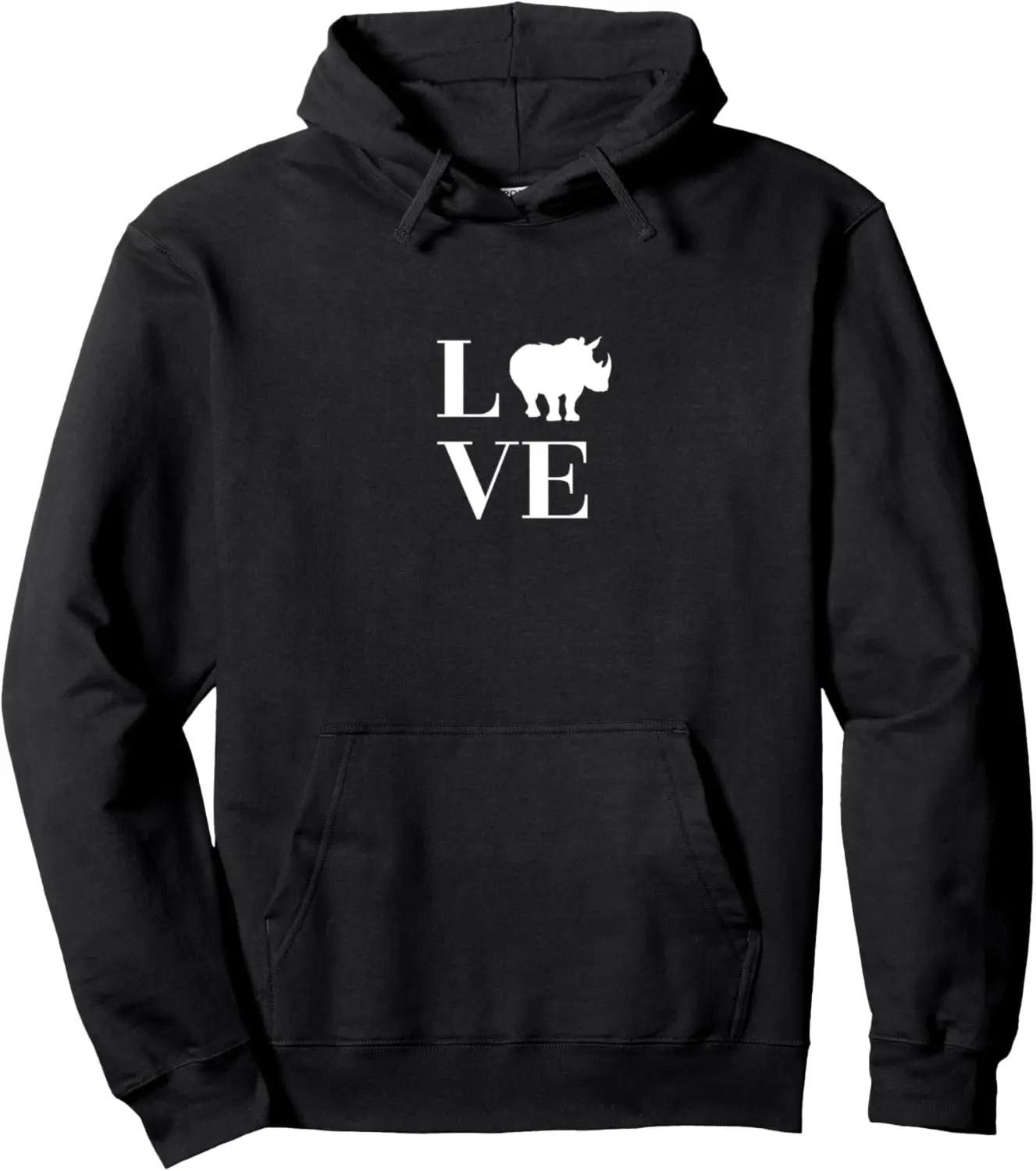 LOVE Rhino Funny Rhinoceros Animal Lover Party Costume Gift Pullover Hoodie  Unisex Autumn Streetwear Tops Women Men Clothing