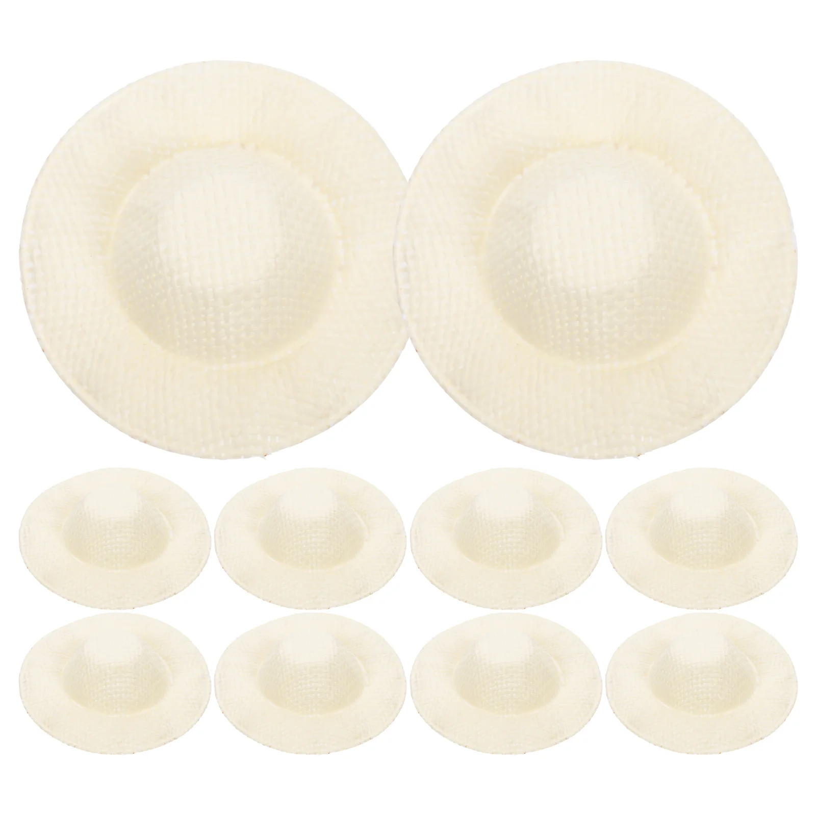 10 قطعة قبعات منسوجة صغيرة قوية قابلة لإعادة الاستخدام مادة القماش للحرف المدرسية ديكور المنزل مجموعة دعائم النشاط في الهواء الطلق #3