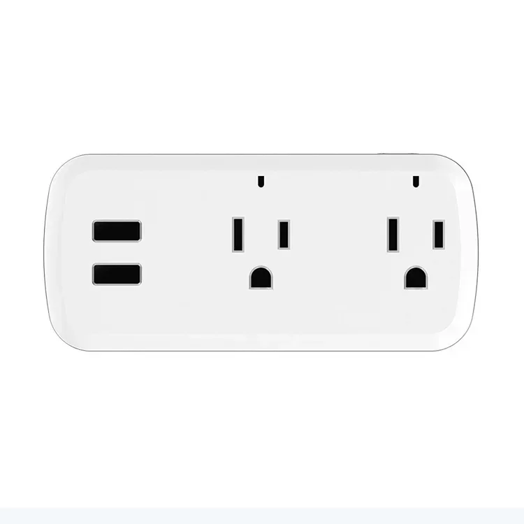 New Tuya WiFi Smart Socket with USB US 16A PD/QC3.0 Fast Charging Intelligent Voice Control Multi-plug Socket Independent Contro