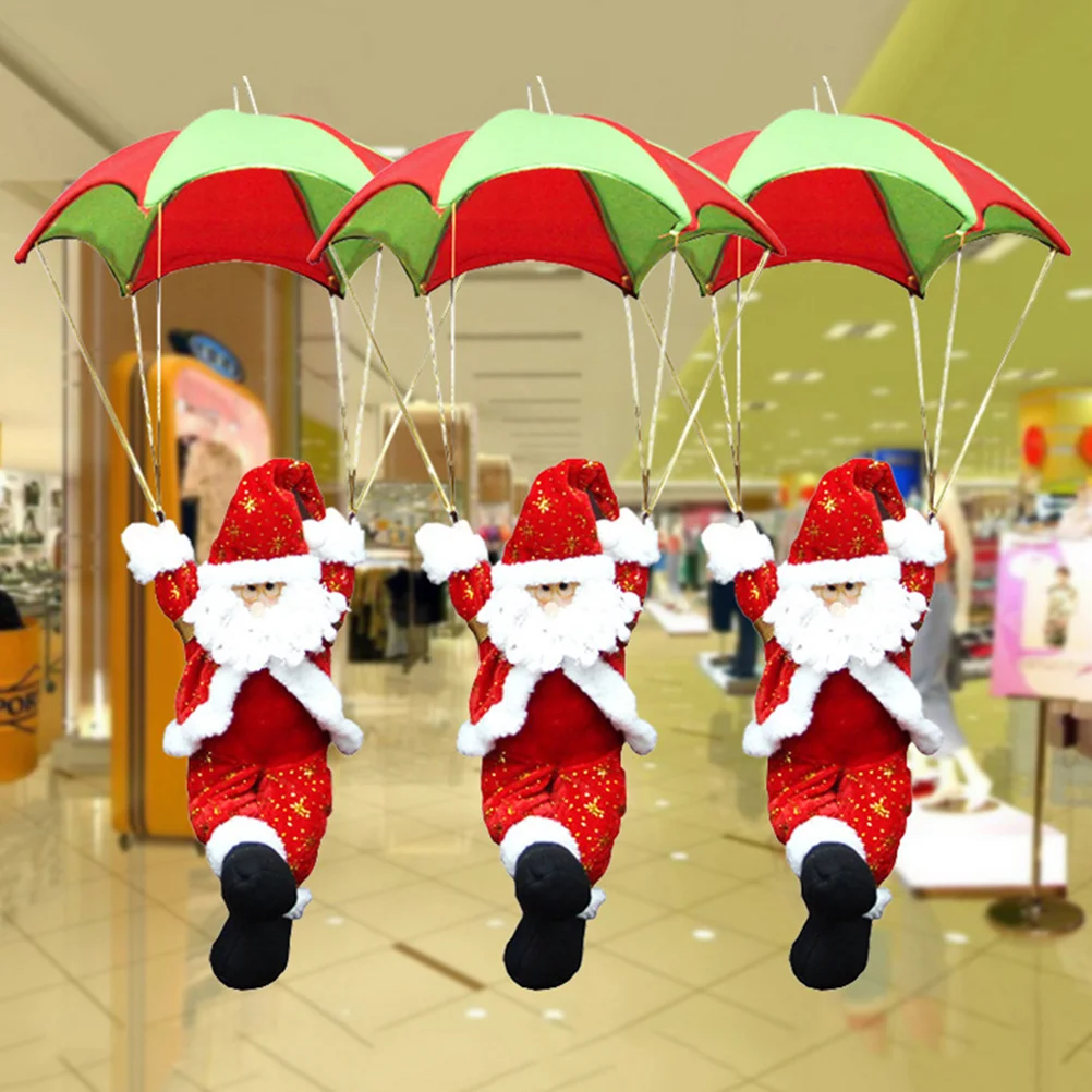 1 قطعة المظلة سانتا كلوز ديكور عيد الميلاد قلادة جميلة معلقة حلية لقضاء عطلة حفلة شجرة المنزل الديكور عيد الميلاد الزينة #4