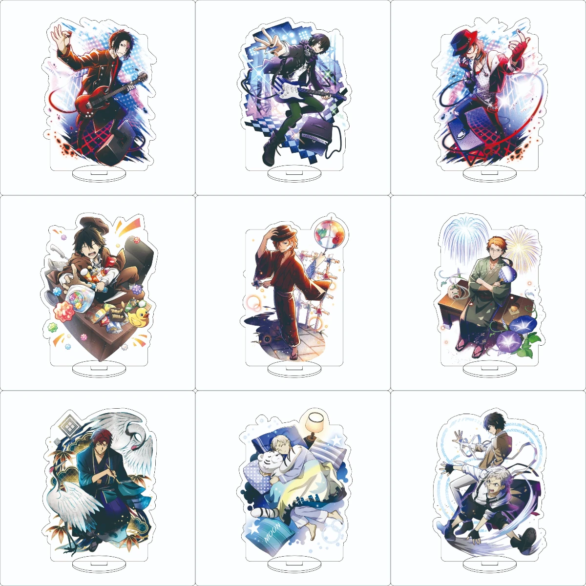 16CM Anime Bungo Stray Dogs Cosplay acrílico soporte adornos Izumi Kyouka Ryunosuke Akutagawa figura soporte regalos de Halloween