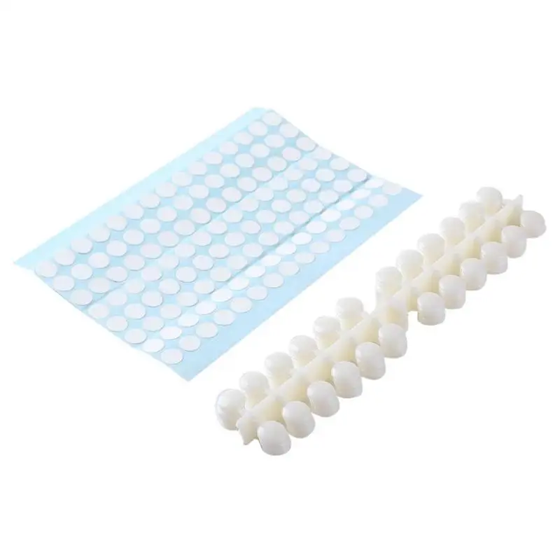 120pcs 매니큐어 디스플레이 테이블 접착제 스티커 라운드 도트 컬러 카드 네일 선반 클리어/자연 컬러 네일 아트 도구 * & 표시