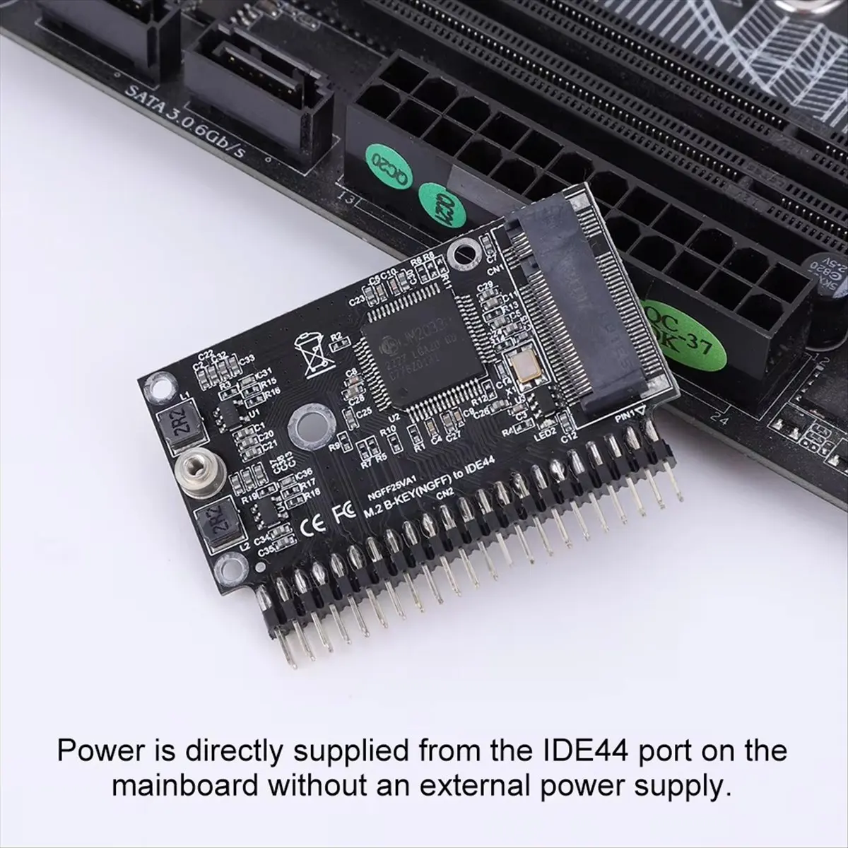 ABGN M.2 NGFF SATA SSD to 2.5inch IDE 44pin Adapter 150MB/S M.2 NGFF SATA SSD to 2.5 IDE SATA SSD Converter Adaptor Convertor