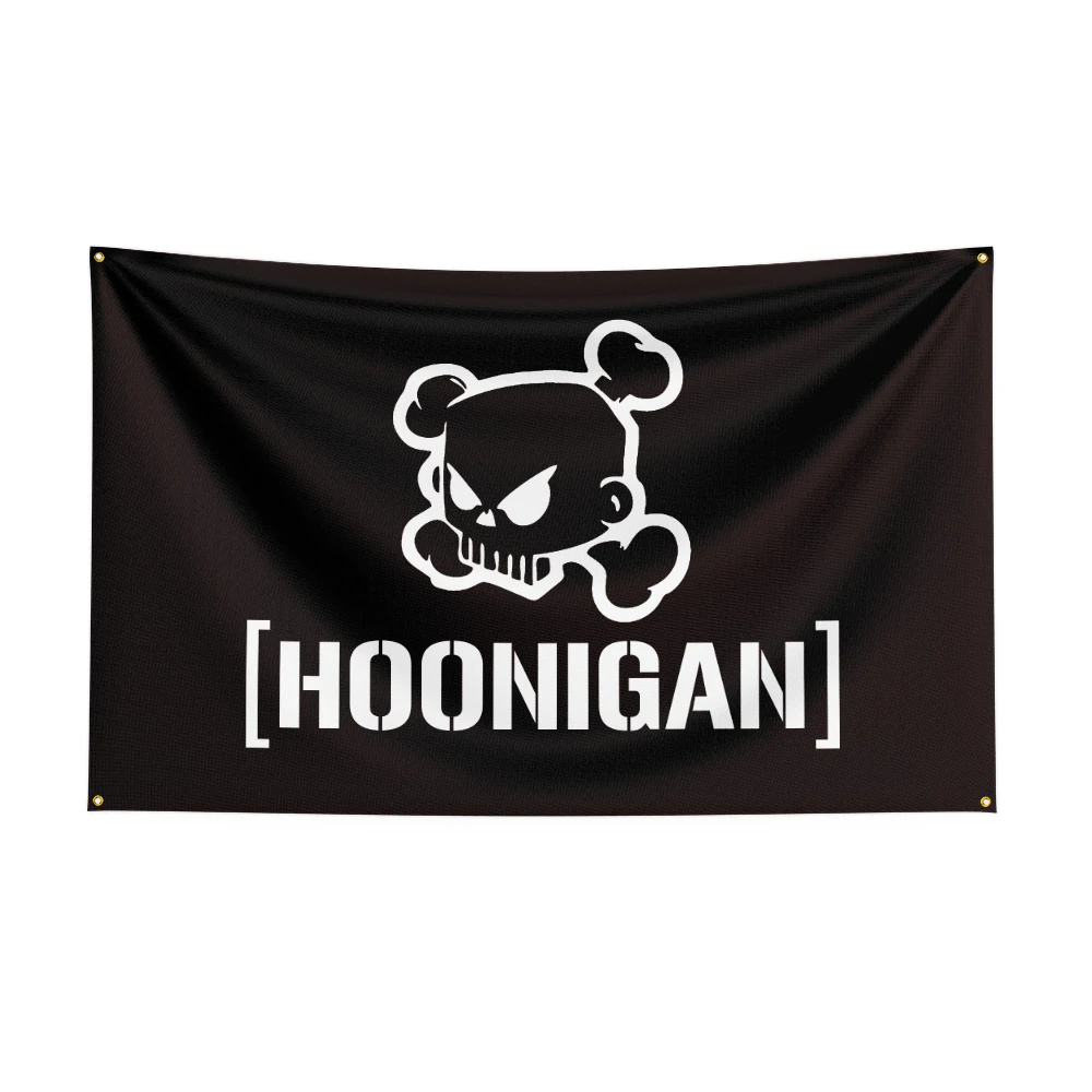 3X5Ft HNGs Racing Car Flag For Decor