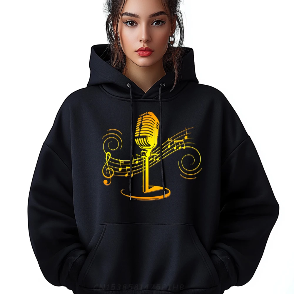 

Microphone Singer Music Vintage Artist Singers Vocalists Sweatshirts Men Graphic Winter New In Tops & Tees England Style