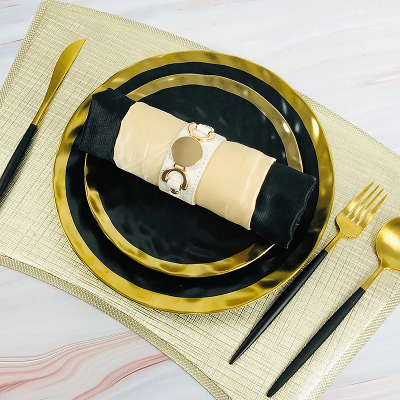 

Full Table Service Plates Dinner Serving Luxury Kitchen Food Plate Sets Hospitality Placa De Conjuntos Plate Sets For Decoration