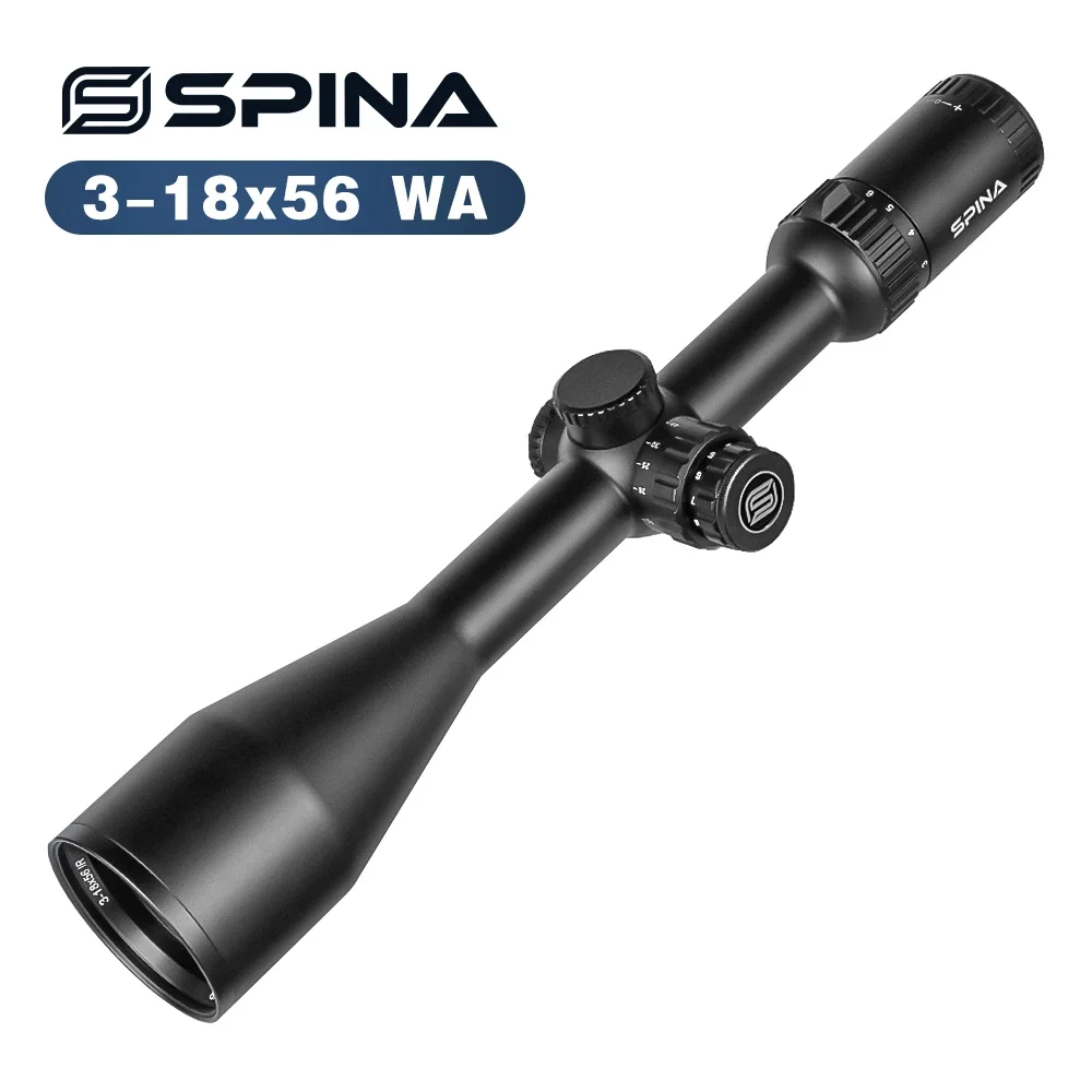 SPINA OPTICS equipo de caza, telescópico con iluminación roja/verde, alcance Ultra ancho, 3-18x56 WA SF