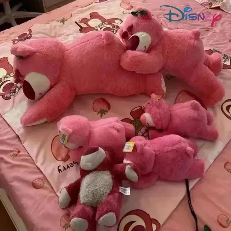 

2025'' Disney Toy Story Lotso Cute Bear Strawberry Sofa Plush Pillow Stuffed Toys Children Girls Friends Festivals Birthday Gift