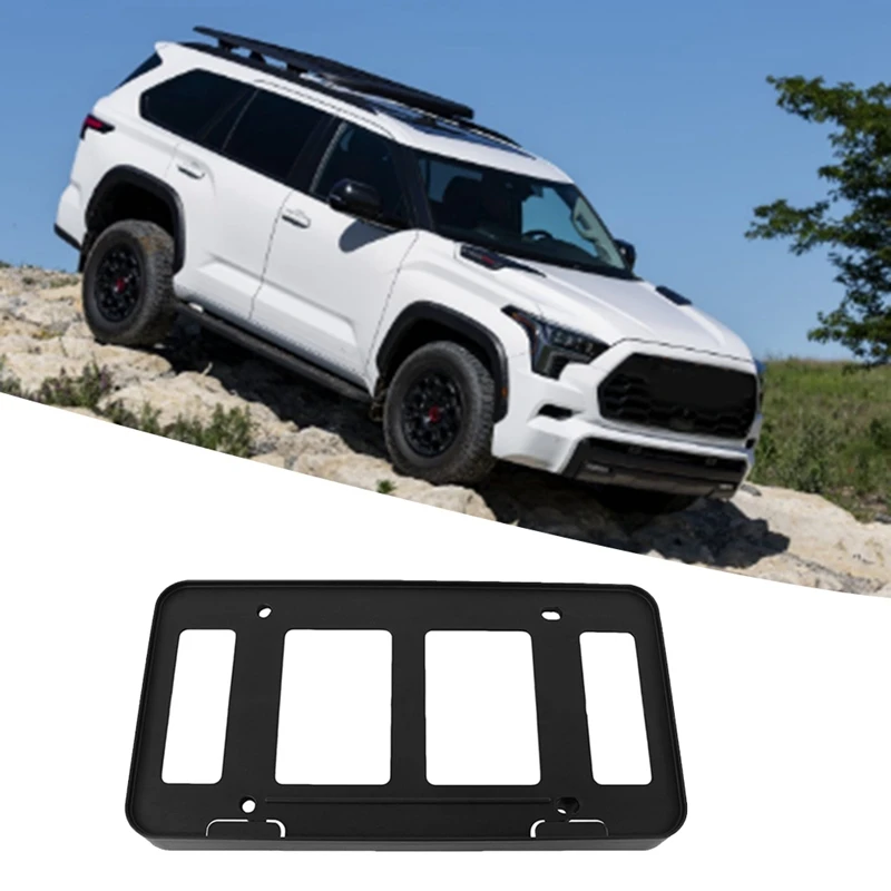 Car Front Bumper License Plate Bracket Support Mount Frame 751010C050 For Toyota SEQUOIA 2022-2024