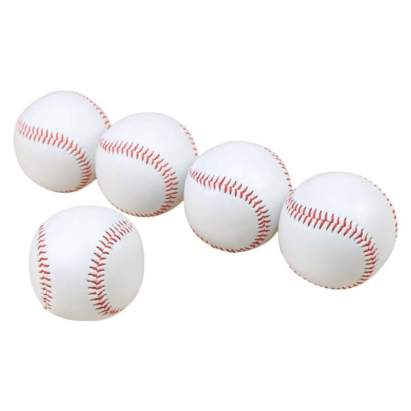 12 Pcs Nine Inches Baseball Softball Hardball Training Balls Handmade Baseballs Hard&Soft Baseball Outdoor Practice Team Game, image 2