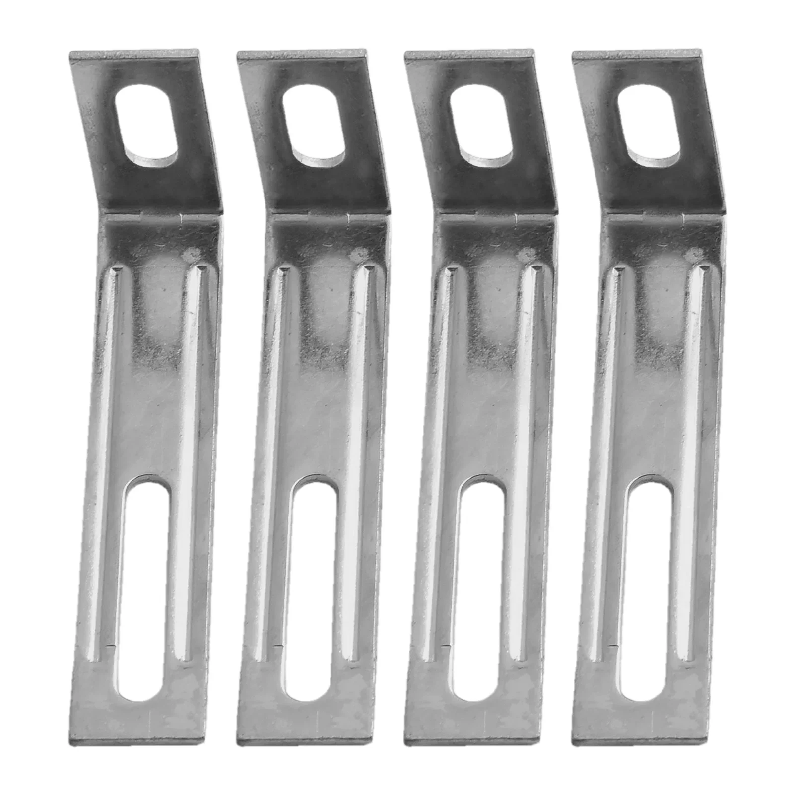 Bracket With Bolts L-Shaped Angle L-angle Corner 4Pcs Iron L-shaped Silver Color Widely Used Reinforcing Broom Cupboard Doors