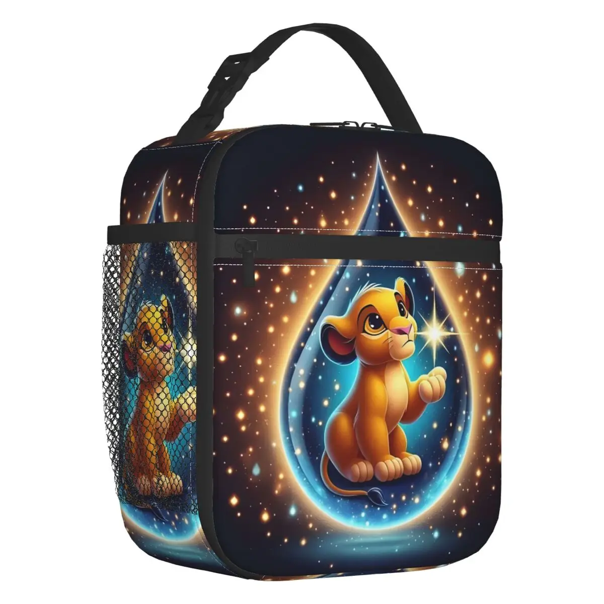 صناديق الغداء المحمولة الكرتونية من Lion King للنساء مانعة للتسرب ومبرد الرسوم المتحركة الحراري للطعام معزول حقيبة الغداء لأطفال المدارس #1