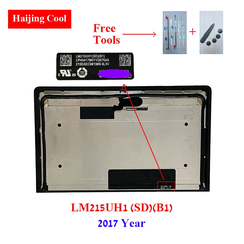 Imagem -05 - Vidro de Exibição Lcd Completo para Imac 4k Display Assembly A1418 Lm215uh1-sdb1 Lm215uh1-sda1 21.5 2023 2023