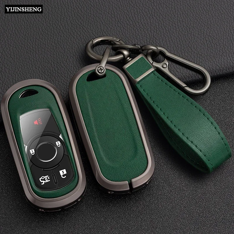 Zinc Alloy  Leather Car Key Case Cover For Buick OPEL Astra Mokka Insignia Vectra Meriva Corsa Zafira Envision Verano LACROSSE