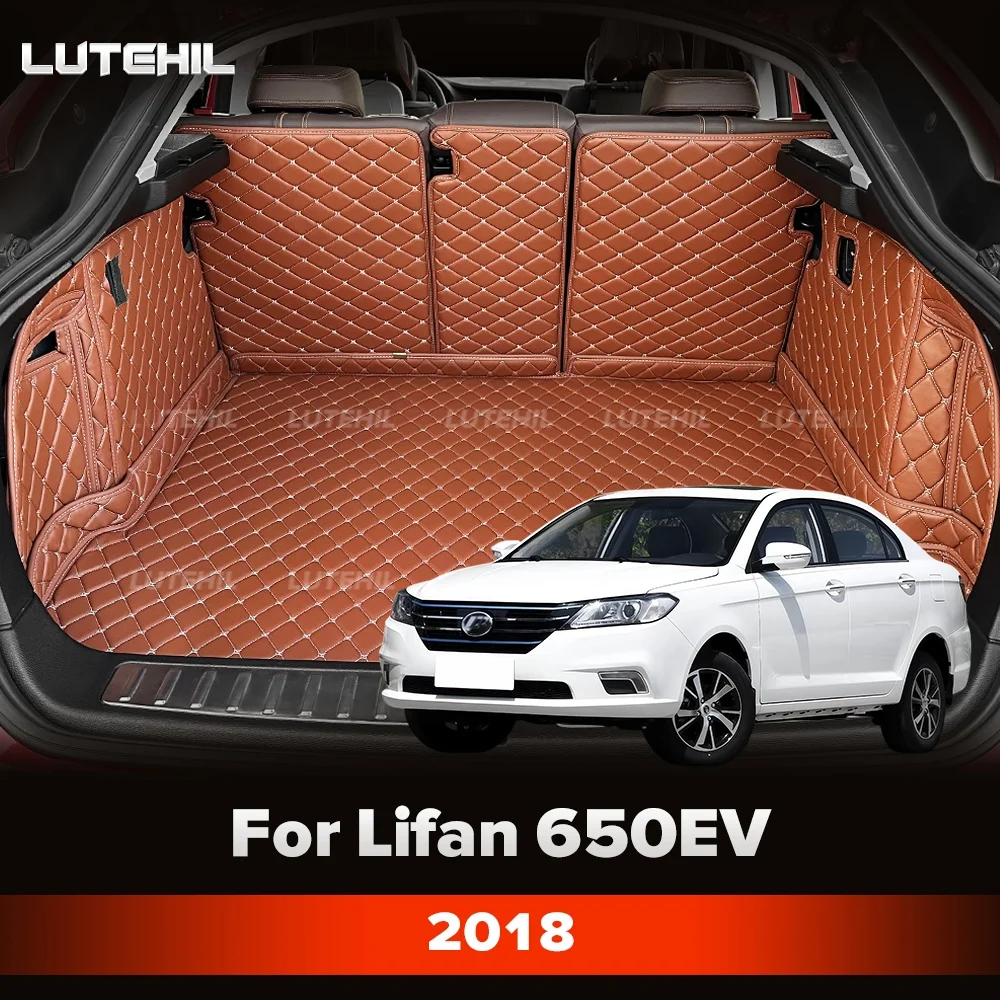 For Lifan 650EV 2018 Auto Full Coverage Trunk Mats Car Protective Pad Cargo Liner Interior Accessories