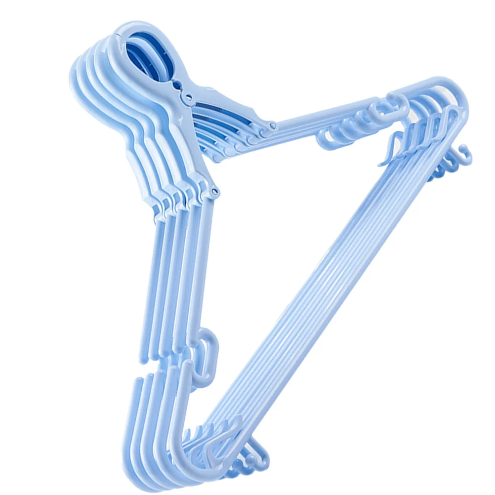 

5Pcs Anti Slip Windproof Hangers Thickened Plastic Clothes Hangers for Shirts T-Shirts Underwear Scarf Laundry Drying System