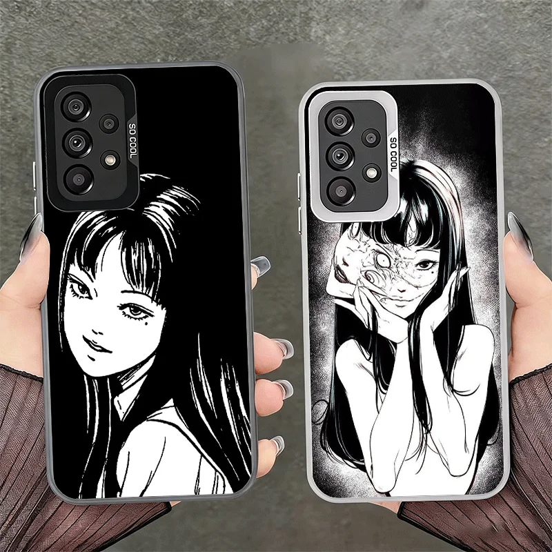 Japanese Horror Anime Soft Phone Case for Samsung A17 A16 A15 A14 A13 A57 A56 A55 A54 A53 A37 A36 A35 A34 A33 A26 A25 A24 A23 A5