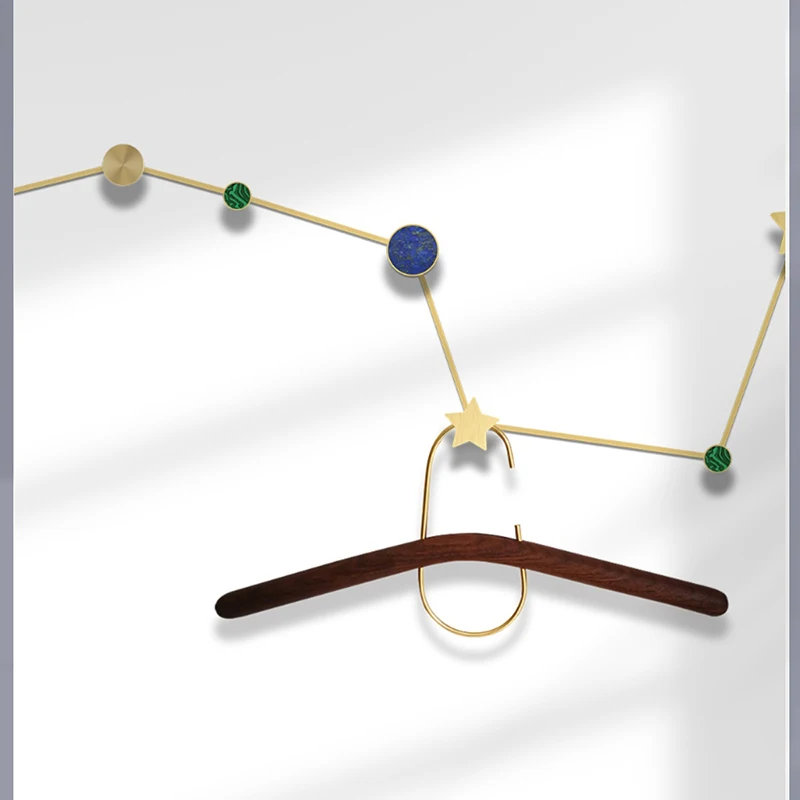 Minimalist Wall Coat Racks Metal Open Indoor Space Saving Clothes Cheap Coat Racks Hallway Garment