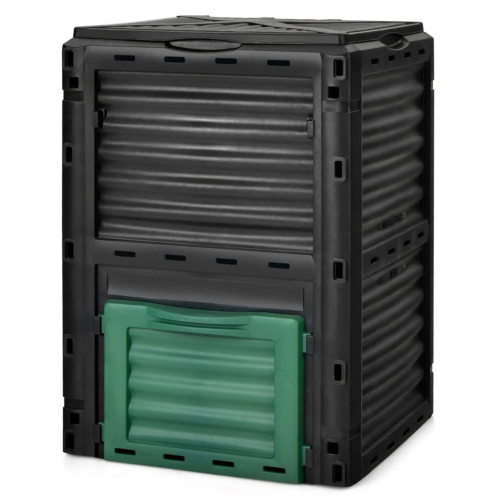 IRONMAX Garden Compost Bin, Outdoor 80 Gallon (300L) Composter, BPA Free Material & Easy Assembly, Composting Barrel