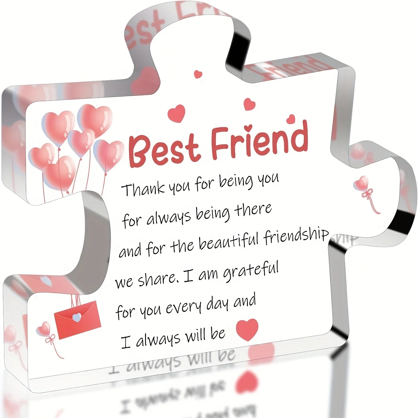 Freundschaftsgeschenke für Sie, Geburtstagsgeschenk für die Beste Freundin, Thanksgiving-Dankeskarte, Niedliche Acryl-Plakette