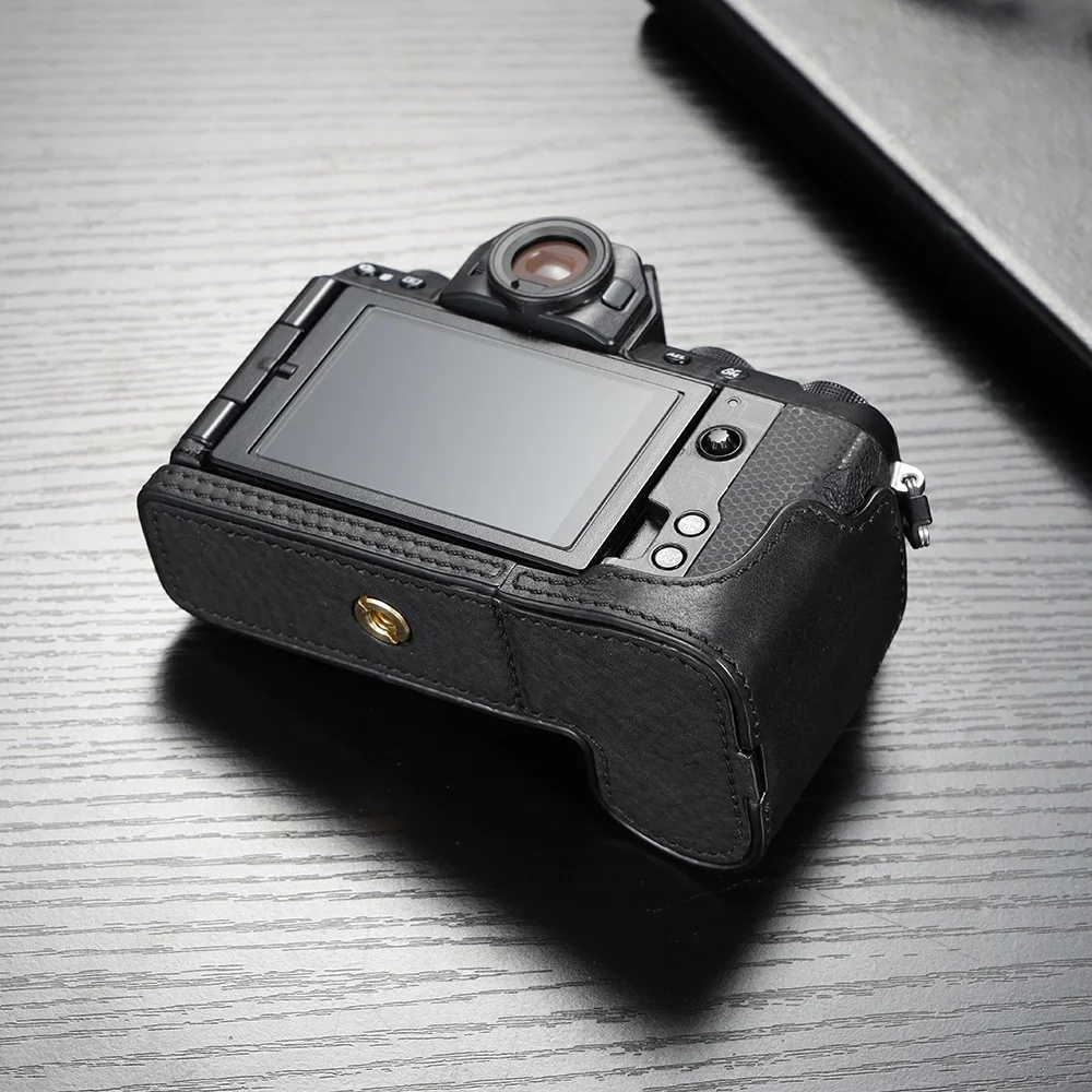 Handmade couro genuíno câmera caso, metade do corpo saco para Fujifilm XS10 e XS20