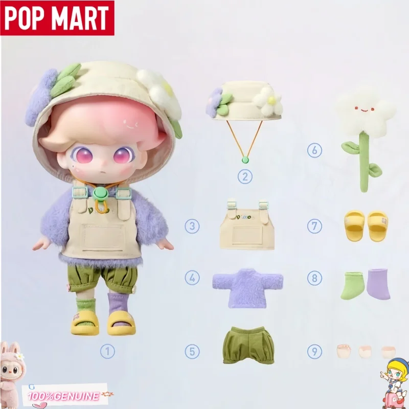 

POPMART Dimoo Dream Journey, коллекционная фигурка 1/8 масштаба, оригинальная аниме-кукла из ПВХ, кавайный декор для стола, подарок на день рождения