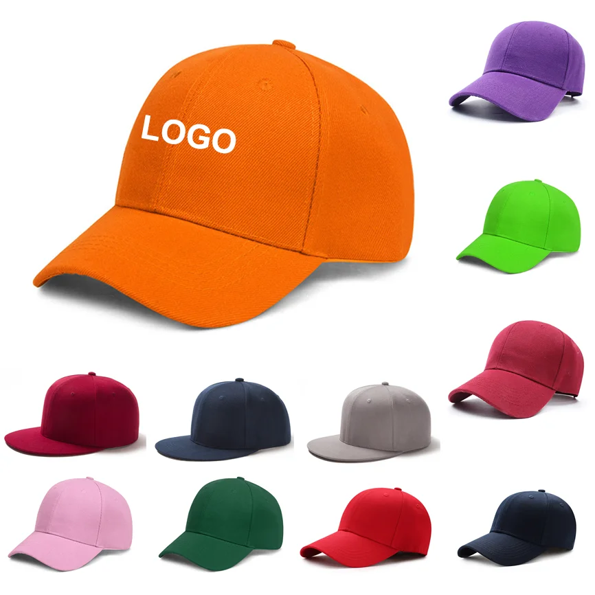 Customize Unisex Caps Embroidered Print Logo Baseball Caps Custom Logo Tennis Cap Men Golf Hats Women Printed Peaked Cap