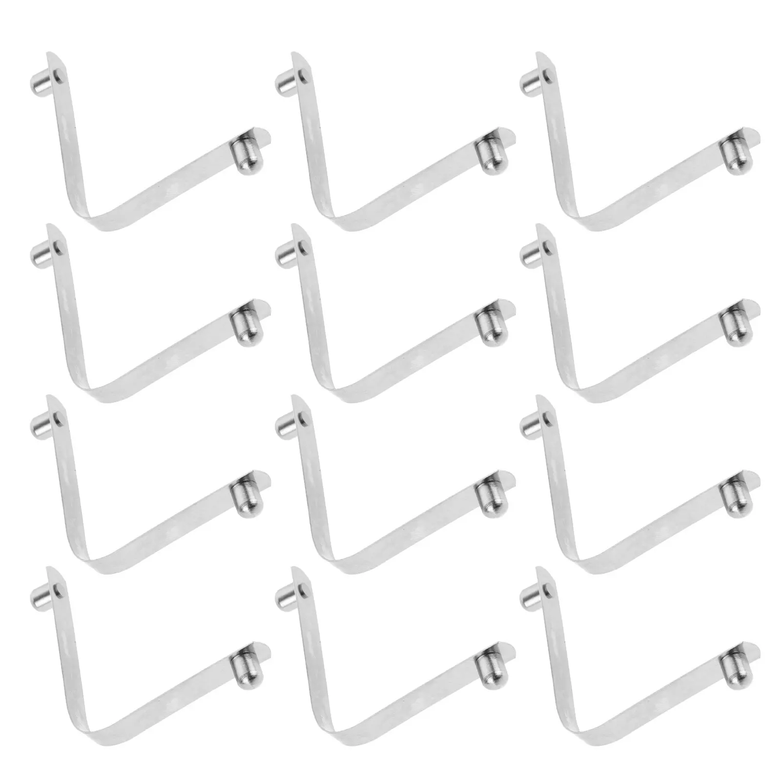 

12Pcs Cleaning Tool Accessories Pool Equipment Clip Handle Locking Butterfly Pool Pole Clip Clips Brush Attachment Device Silver