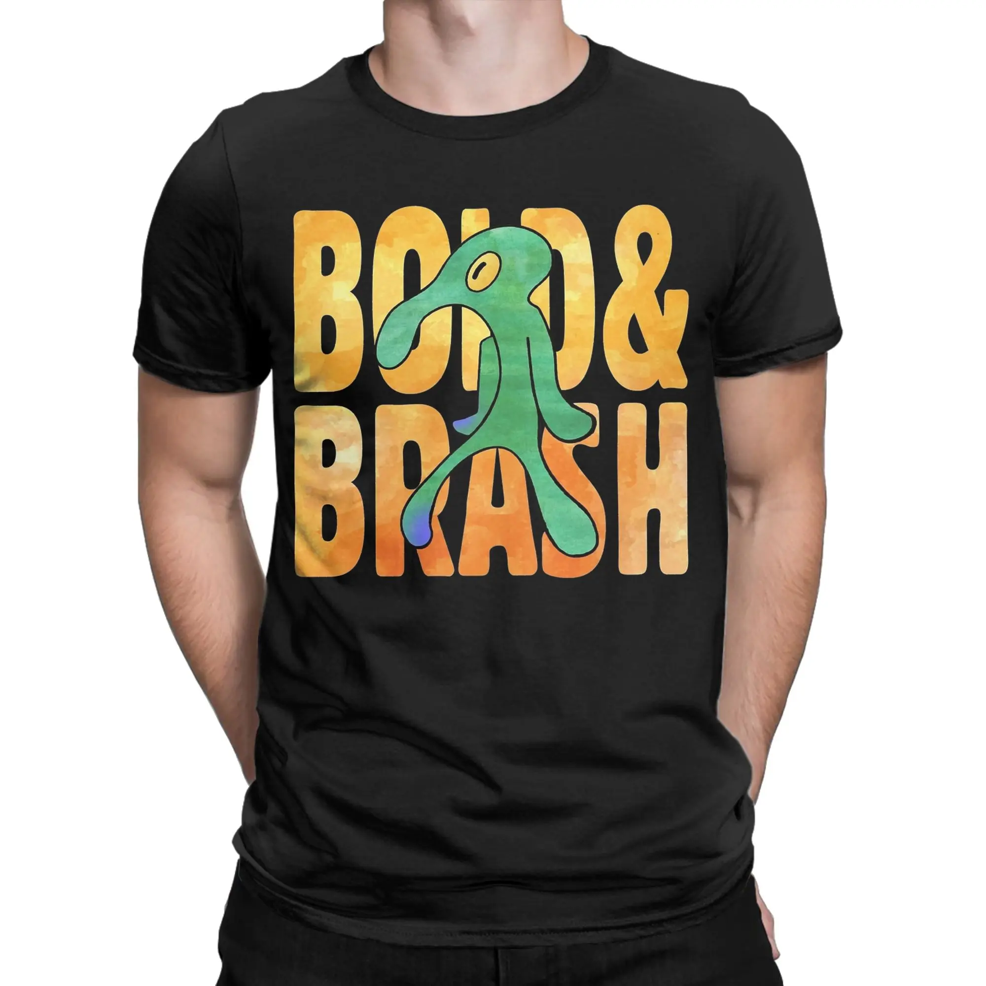 Novelty Bold And Brash T-Shirt for Men Round Collar 100% Cotton T Shirt  Short Sleeve Tee Shirt Printed Clothes