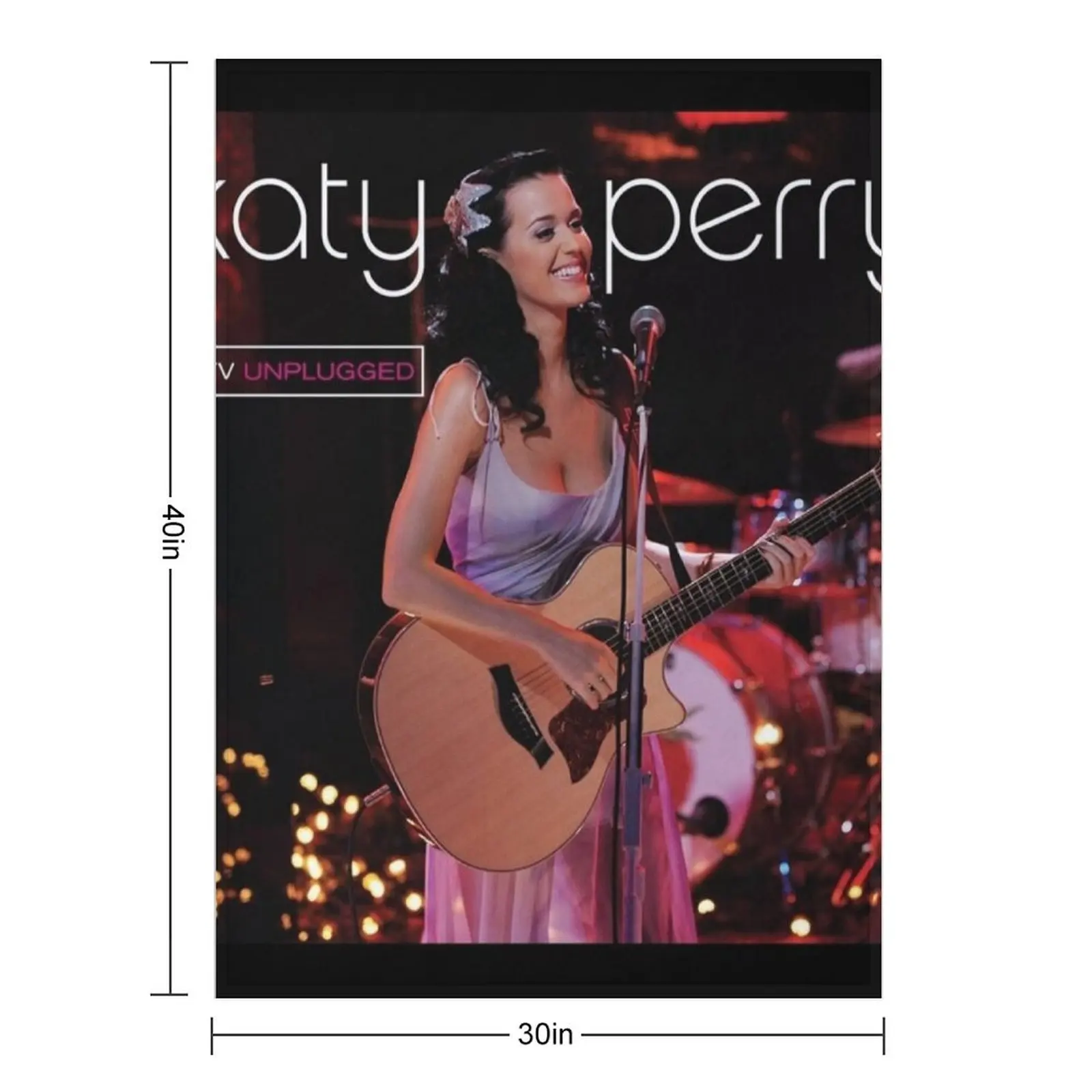 Katy Perry mtv unplugged Throw Blanket Bed linens warm for winter Loose bed plaid Hairys Shaggy Blankets