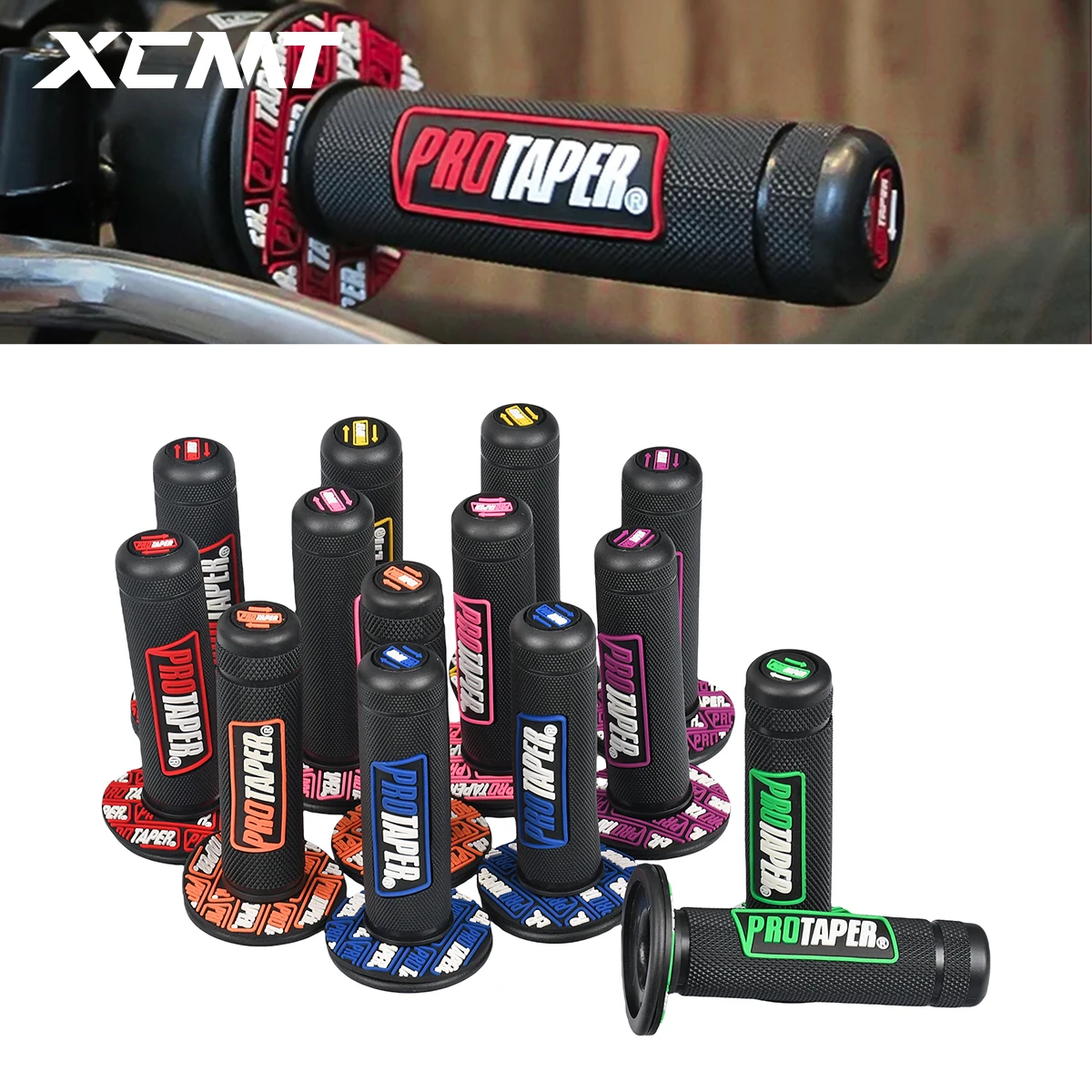 

Handle Grip Pro taper Motorcycle High Quality Protaper Dirt Pit Bike Motocross 7/8" Handlebar Rubber Gel Hand Grips Brake Hands