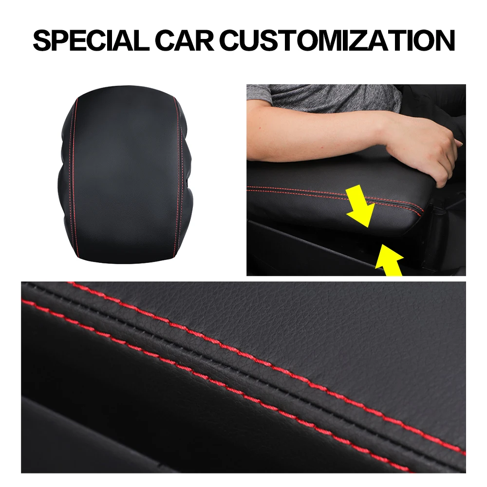 1PCS Car Interior Decorative Accessories Armrests Box Cover For Subaru Forester 2013 2014 2015 2016 2017 2018 2019 2020-2024