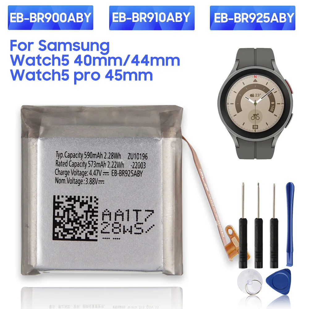 

Replacement Watch Battery EB-BR900ABY EB-BR910ABY EB-BR925ABY For Samsung Galaxy Watch5 40MM 44MM Watch 5 Pro