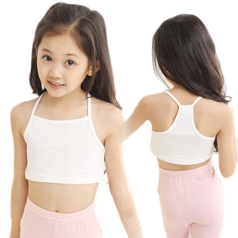 Kids Girls Camisole Sports Vest Undies Underclothes Vest Underwear Tops Causal Female Elastic Top Fashion