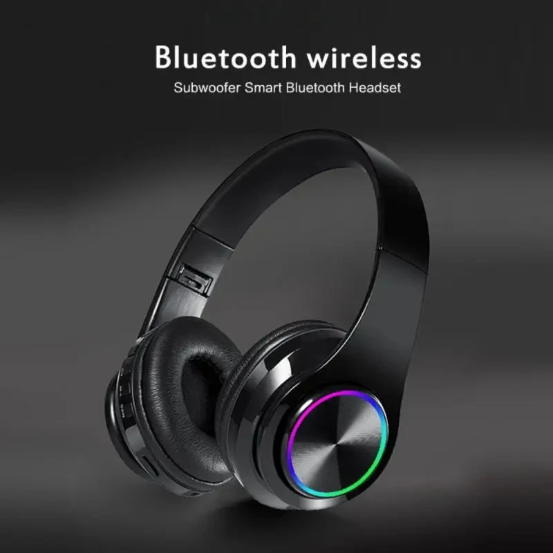 Wireless Bluetooth Headset Colorful Luminous Card-Inserting Game Music Sports Support Mobile Phone Computer image 2
