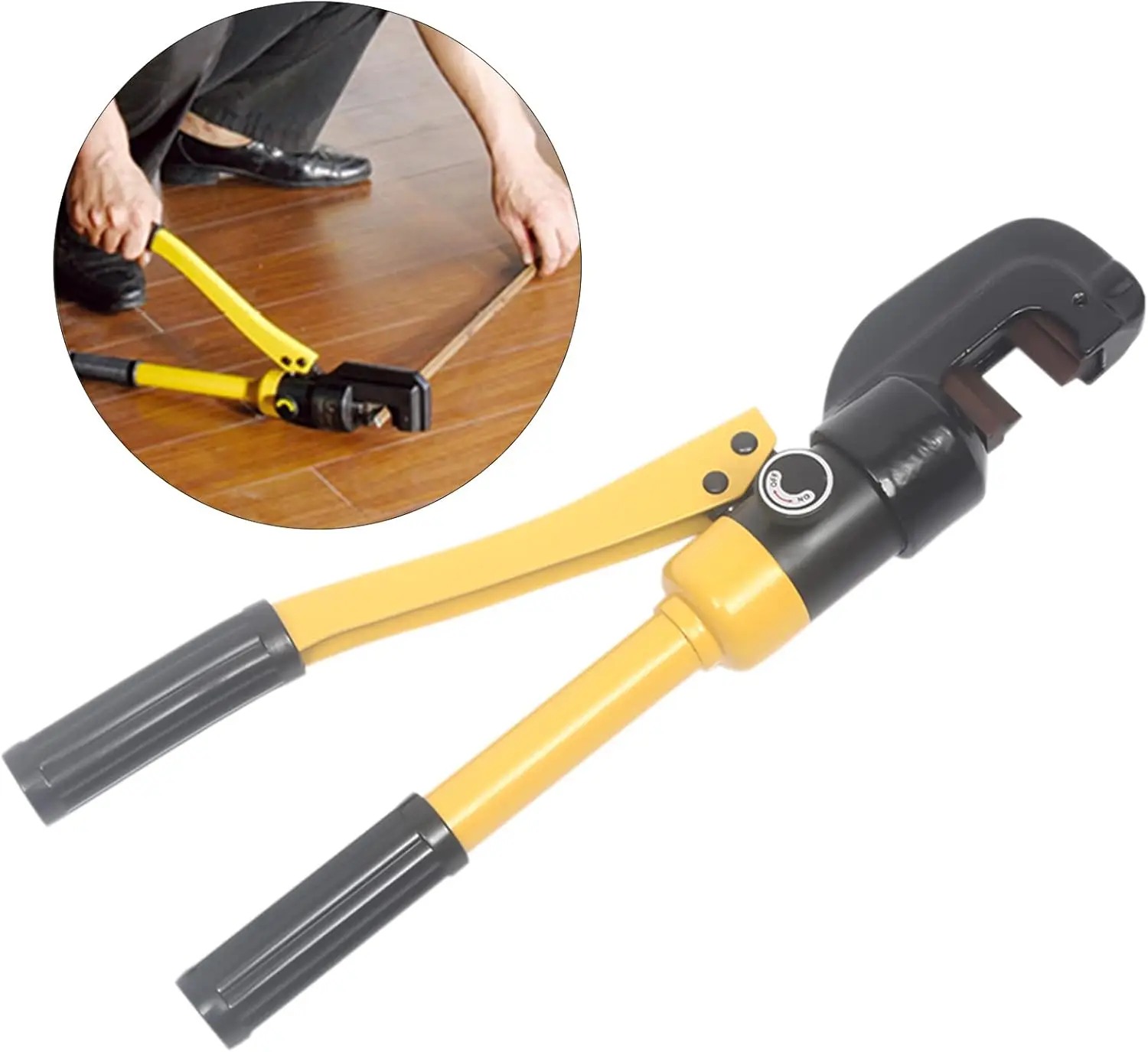 Handheld Hydraulic Rebar Cutter 12 Ton 4-22mm Cordless Portable Steel Bolt Chain Cutting Tool  Rebar Pliers with Allen Wrench