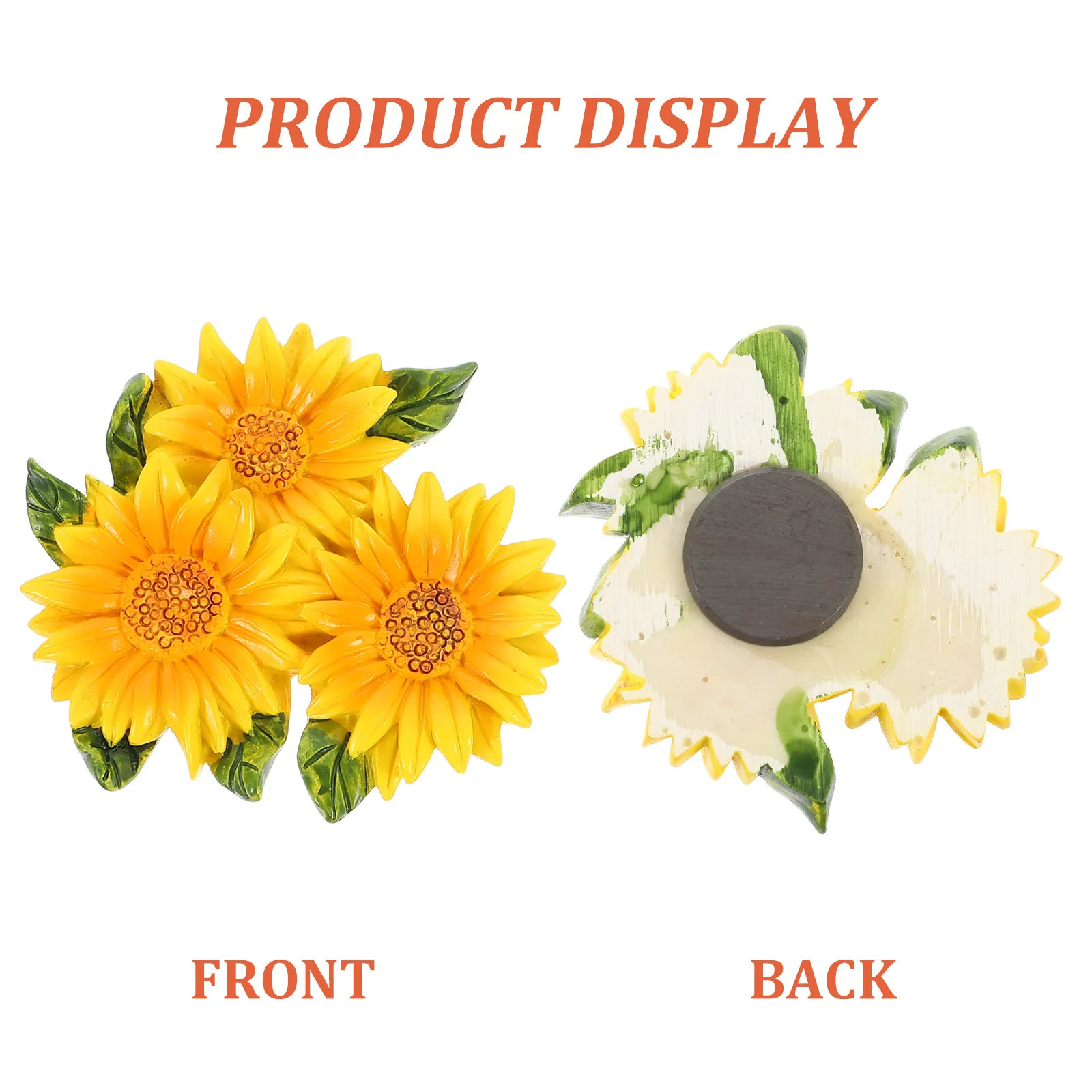

4pcs Flower Magnetic Tiles Colorful Fridge Magnets For Refrigerator Decor Simulation Flower Shaped Kids Office