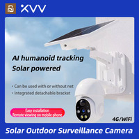 Xiaovv 4G/WIFI Solar Outdoor Cameras 2MP/3MP PTZ Surveillance Outdoor Waterproof Security Cams Color Night Vision Smart Home