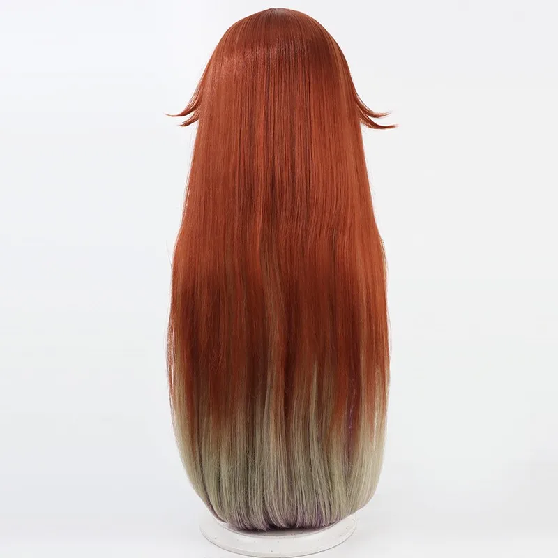 Gioco Aketa Mikoto Parrucca Cosplay Capelli lunghi bicolore Parrucca per giochi di ruolo per feste di Halloween + cappuccio gratuito