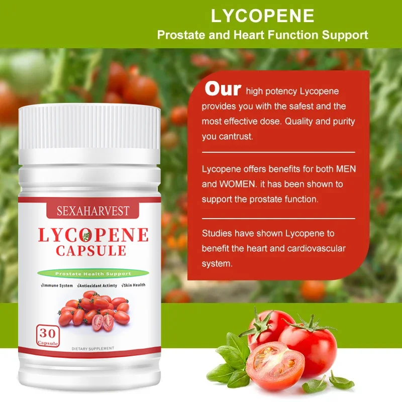 Natural Lycopene Capsule System Immunity Health for Men Improved Sperm Quality Supplement 30 Pills