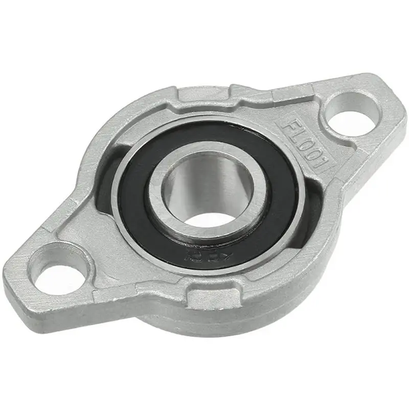 ABGH-40Pcs KFL001 12Mm Zinc Alloy Self Aligning Pillow Block Flange Bearing Rhombic Bearing Housing