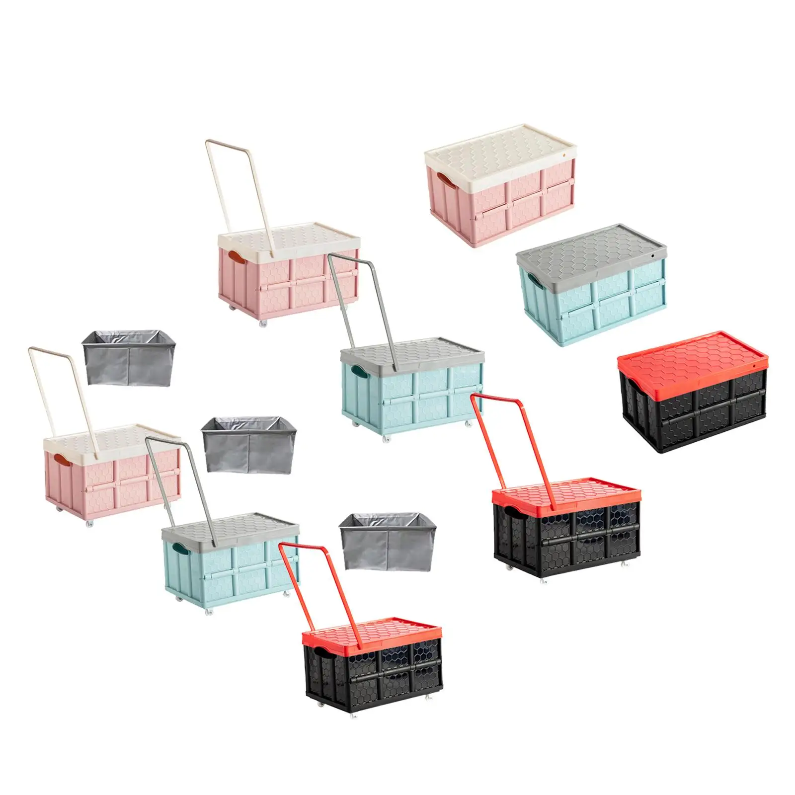 

Multifunctional Storage Container Organizer Household Garage Collapsible Folding Bins Crates for Outdoor Home Garden