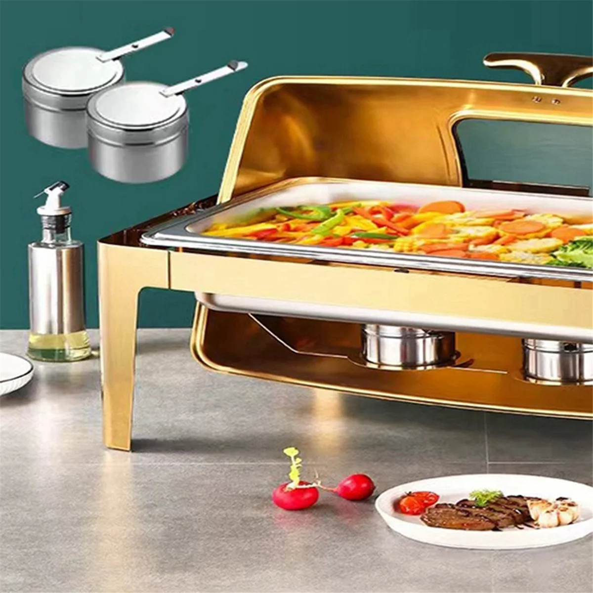 

Portable Alcohol fuel rack with safety cover Vertical alcohol stove