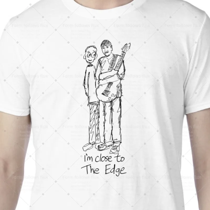 

2026 men T-Shirt Hoodie Close to The Edge Dads Kids Rock motorbikes rock Hand Drawn Comic style Unisex S-6XL Plus Size Friendly